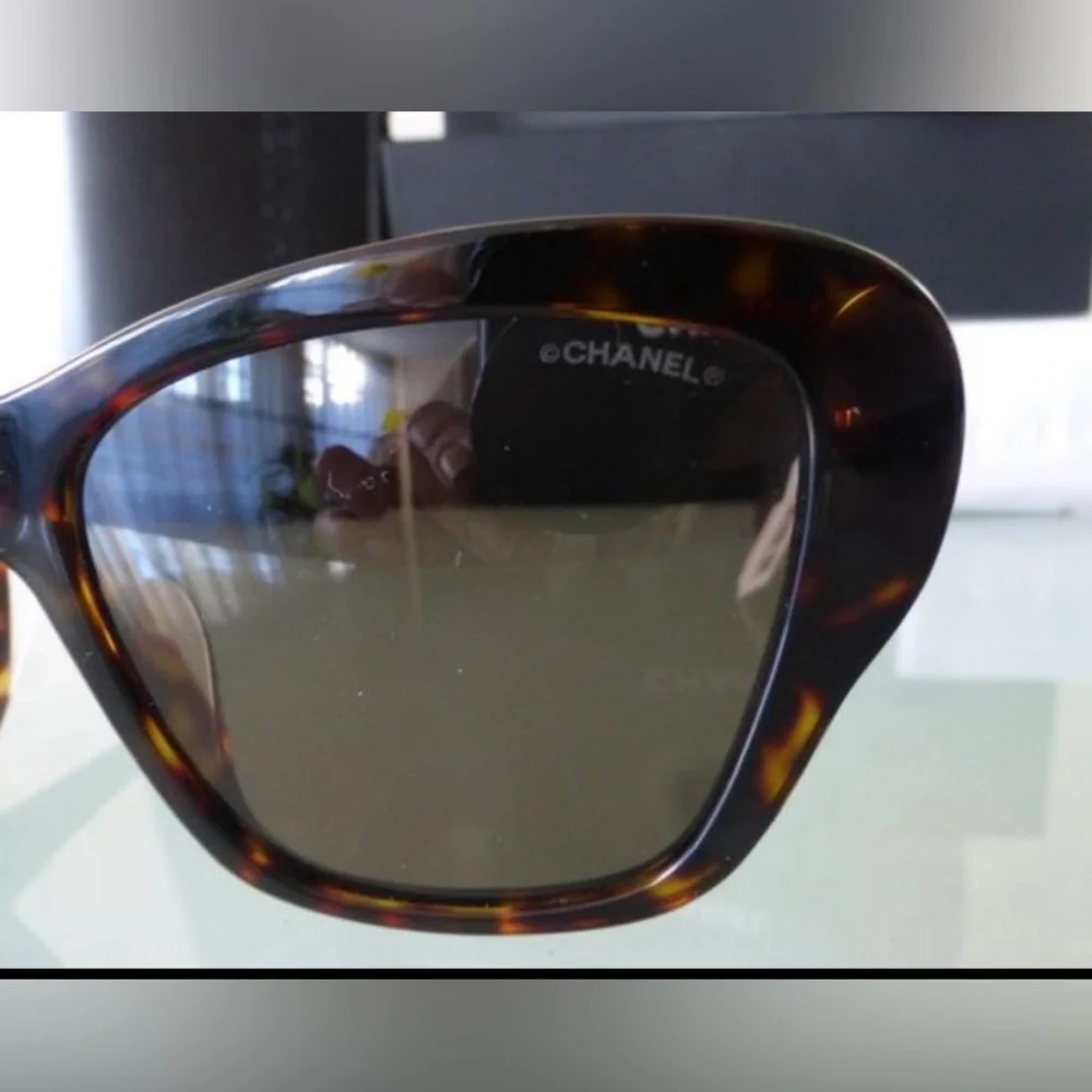 NIB Auth CHANEL dress BUTTERFLY SUNGLASSES/glasses/frame Ref.5457QA C714/3 ITALY - Picture 6 of 14